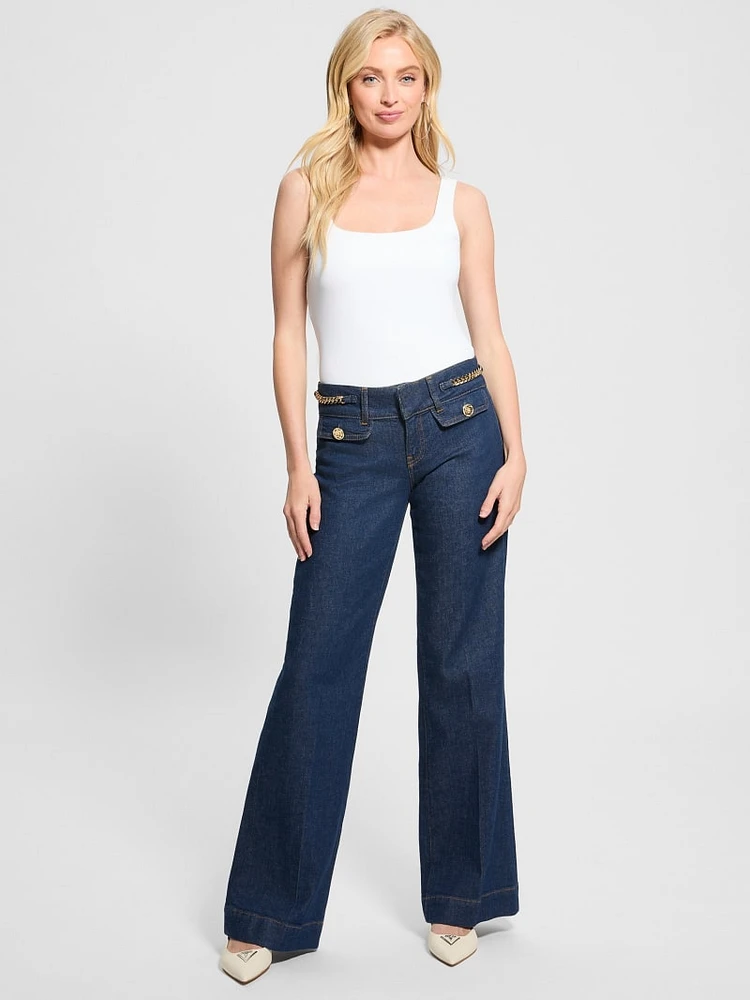 Eco Ava Chain Denim Pants