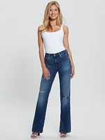 Eco Paulette Flare Split Denim Pants