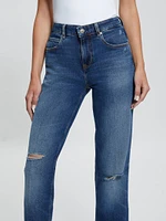 Eco Paulette Flare Split Denim Pants