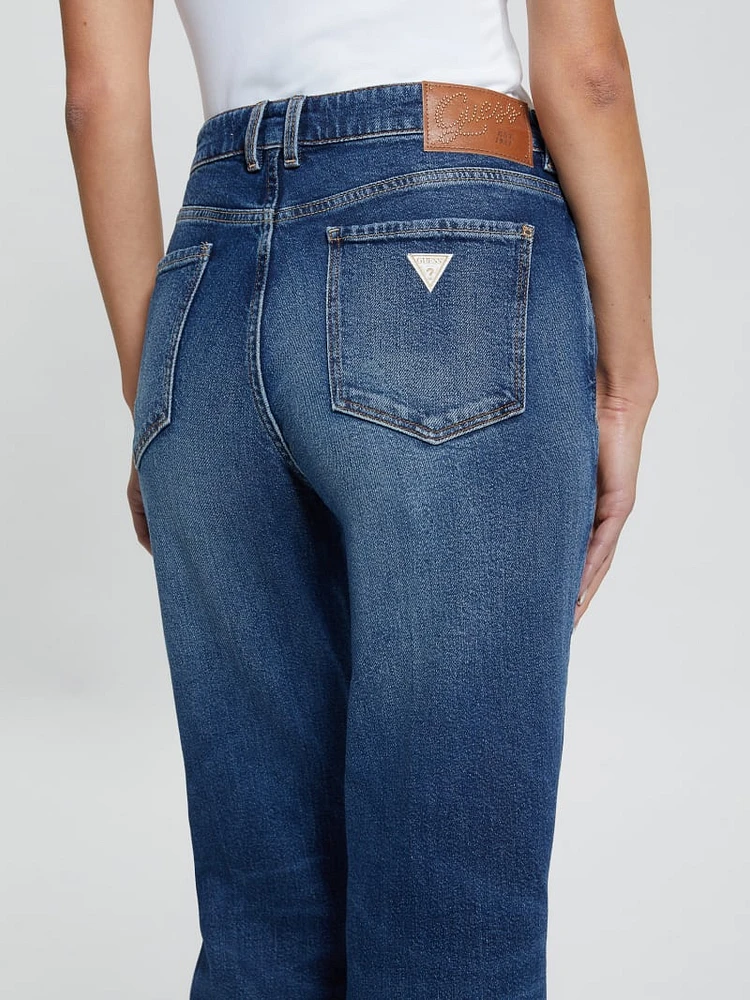 Eco Paulette Flare Split Denim Pants