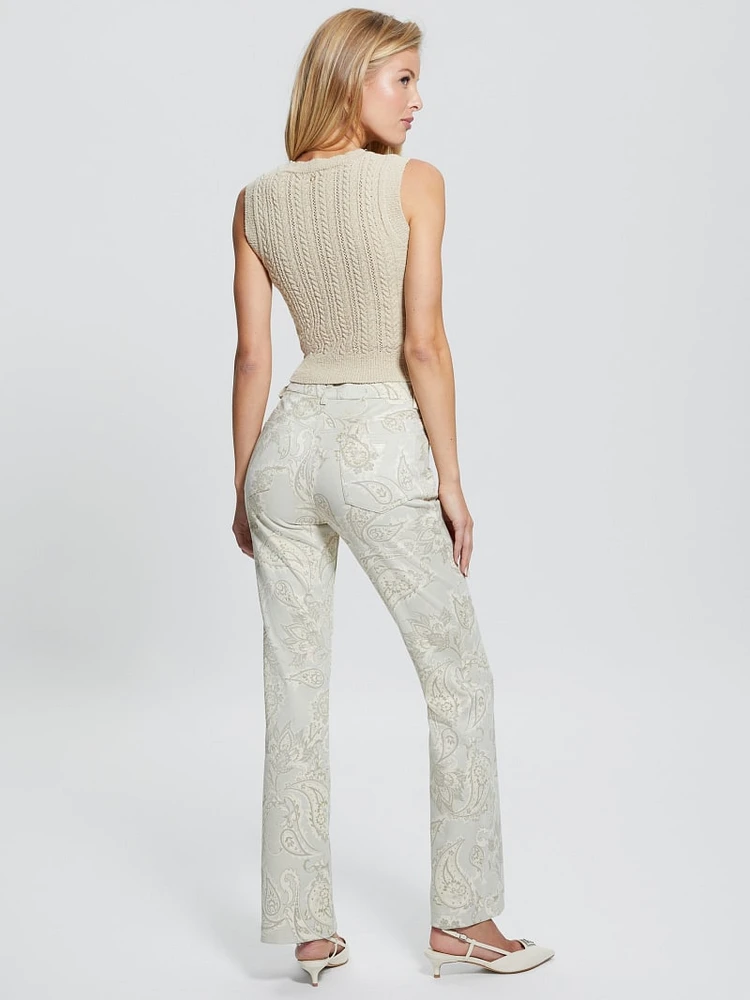 Sexy Faux-Suede Bootcut Pants