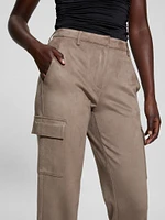 Mariza Faux-Suede Cargo Pants