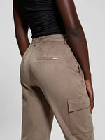 Mariza Faux-Suede Cargo Pants