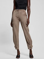 Mariza Faux-Suede Cargo Pants