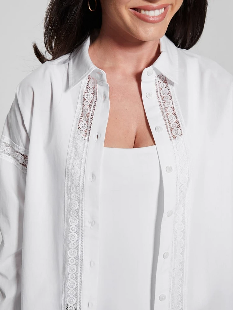 Abigail Lace Trim Shirt