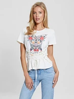 Eco Garden Glow Lace-Up Tee