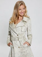 Vilma Faux-Suede Trench Coat