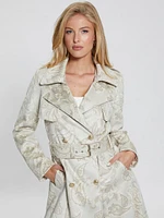 Vilma Faux-Suede Trench Coat