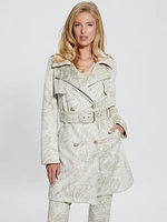 Vilma Faux-Suede Trench Coat