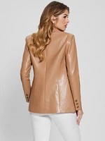 Lia Faux-Leather Blazer