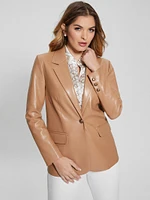 Lia Faux-Leather Blazer