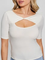 Eco Clara Twisted Yoke Top