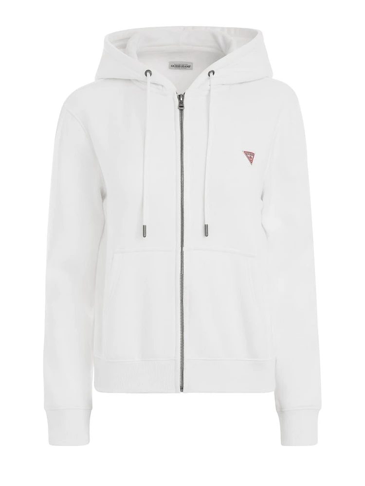 Mini Patch Zip-Up Sweatshirt