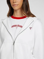 Mini Patch Zip-Up Sweatshirt