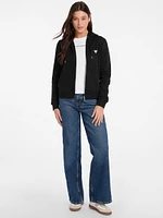 Mini Patch Zip-Up Sweatshirt