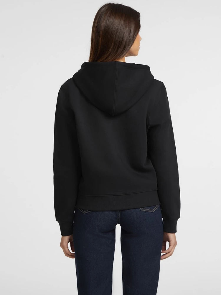 Mini Patch Zip-Up Sweatshirt