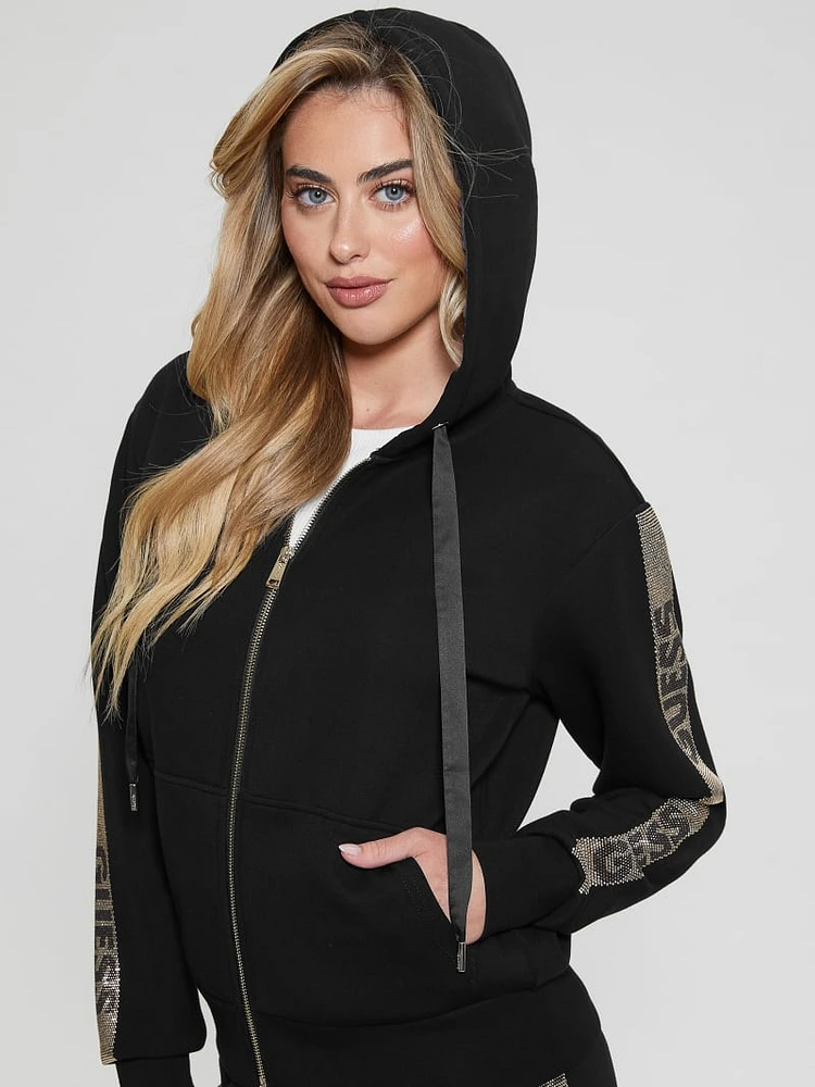 Eco Rhinestone Signature Hoodie