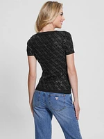 Paige Quattro Rhinestone Top