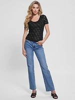 Paige Quattro Rhinestone Top