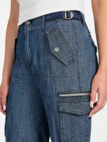 Nessi Denim Cargo Pants