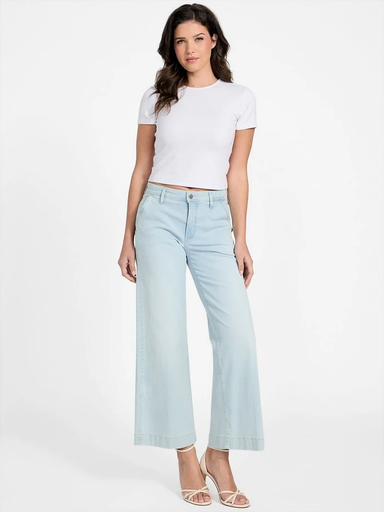 Eco Zoya Crop Wide Leg Jeans