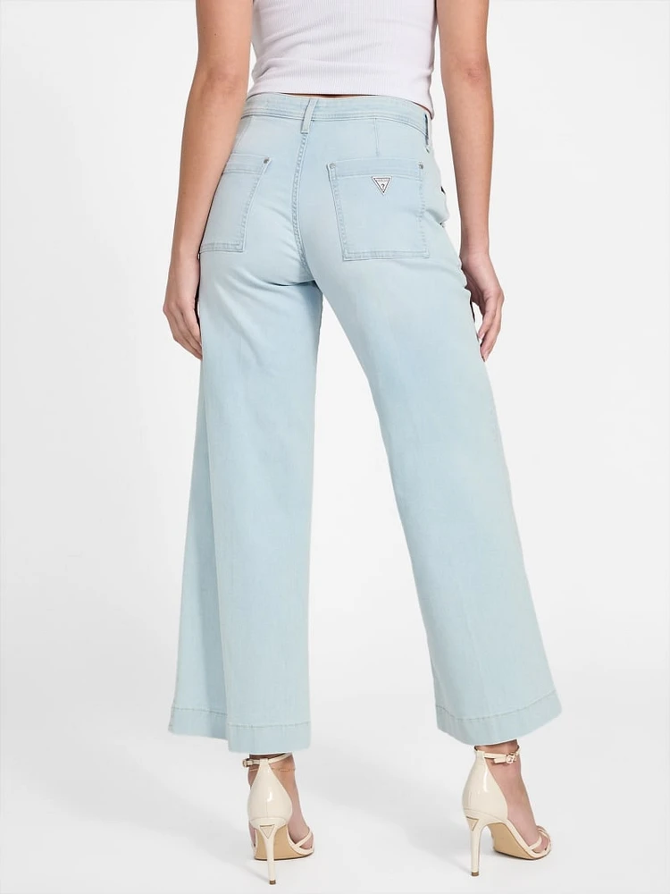 Eco Zoya Crop Wide Leg Jeans