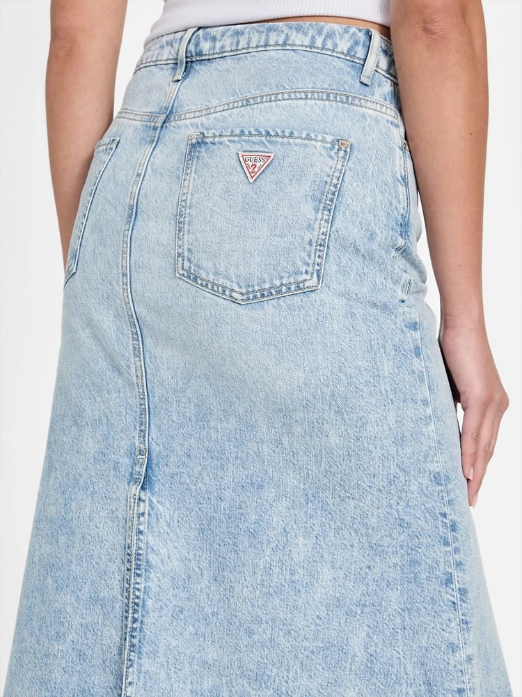 Eco Thaiss Denim Midi Skirt