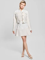 Elsie Tweed and Denim Skirt