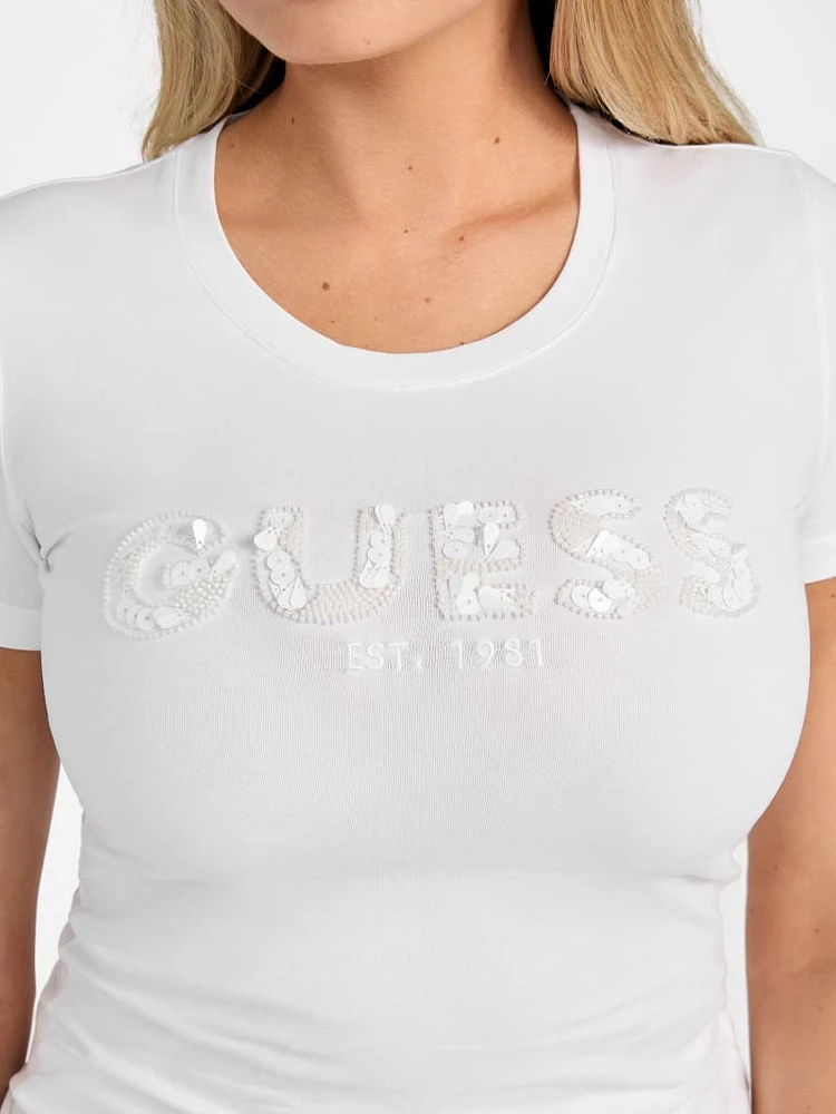 Eco Crewneck Sequin Tee