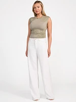 Eco Palm Leaf Corset Tee