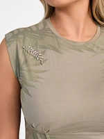 Eco Palm Leaf Corset Tee