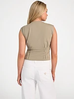 Eco Palm Leaf Corset Tee