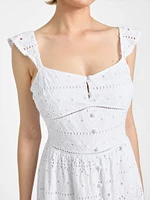 Elvire Eyelet Maxi Dress