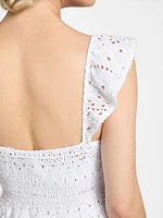 Elvire Eyelet Maxi Dress