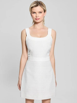 Elsie Tweed and Denim Dress