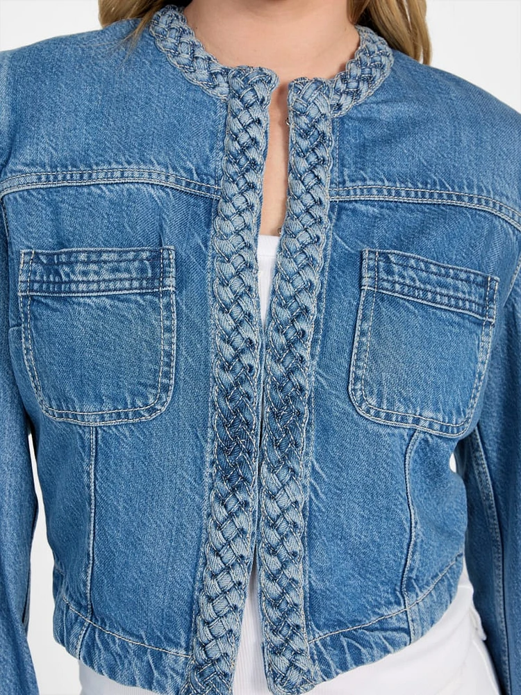 Eco Featherweight Juliana Braided Denim Jacket