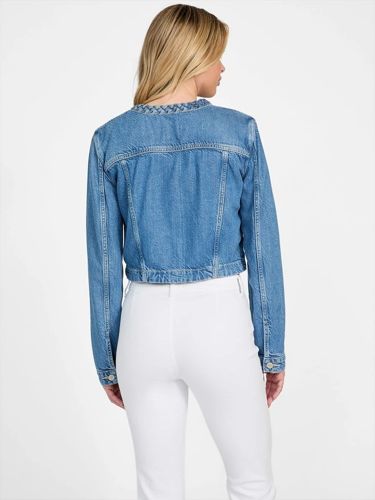 Eco Featherweight Juliana Braided Denim Jacket
