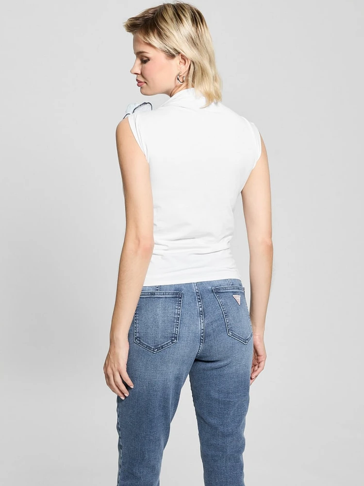 Eco Ariane Flower Accent Top