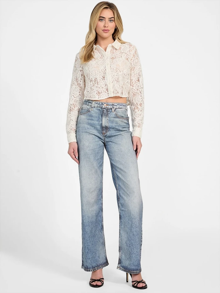 Eco Wide Leg Denim Jeans