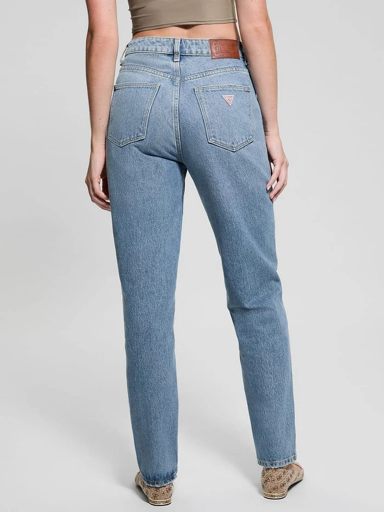 Eco Destroyed Mom Jeans