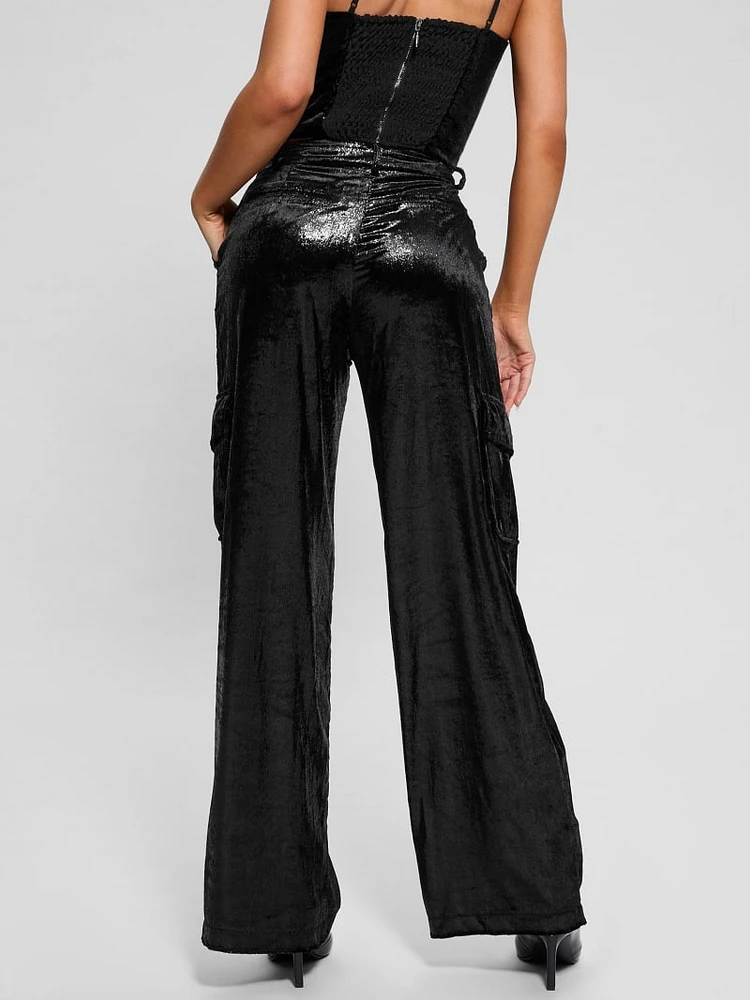 Jolie Velvet Cargo Pants