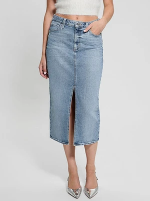 Eco Mila Midi Denim Skirt