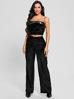 Jolie Velvet Crop Cami