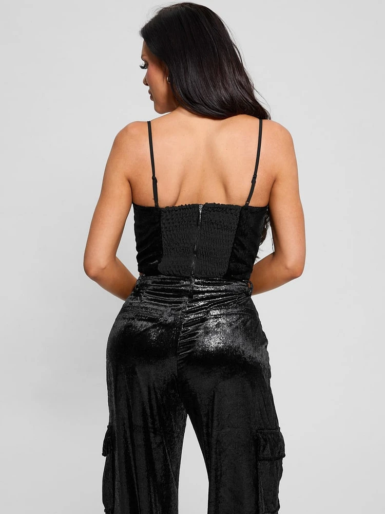 Jolie Velvet Crop Cami