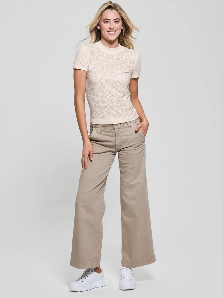 Eco Signature Rhinestone Tee