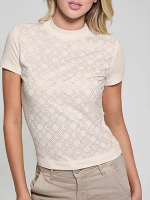 Eco Signature Rhinestone Tee