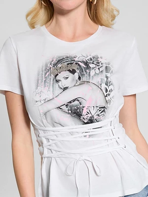 Eco Duchess Graphic Corset Tee