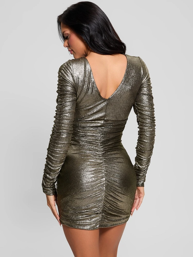 Eva Reversible Metallic Dress