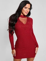 Alice Rhinestone Sweater Dress