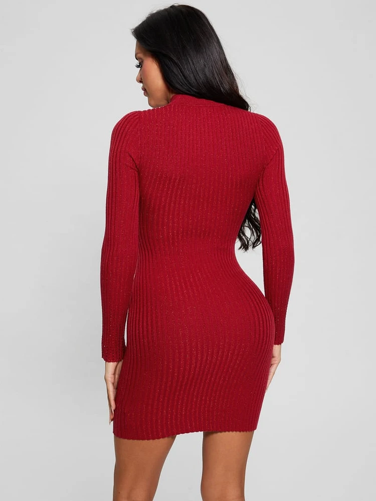 Alice Rhinestone Sweater Dress